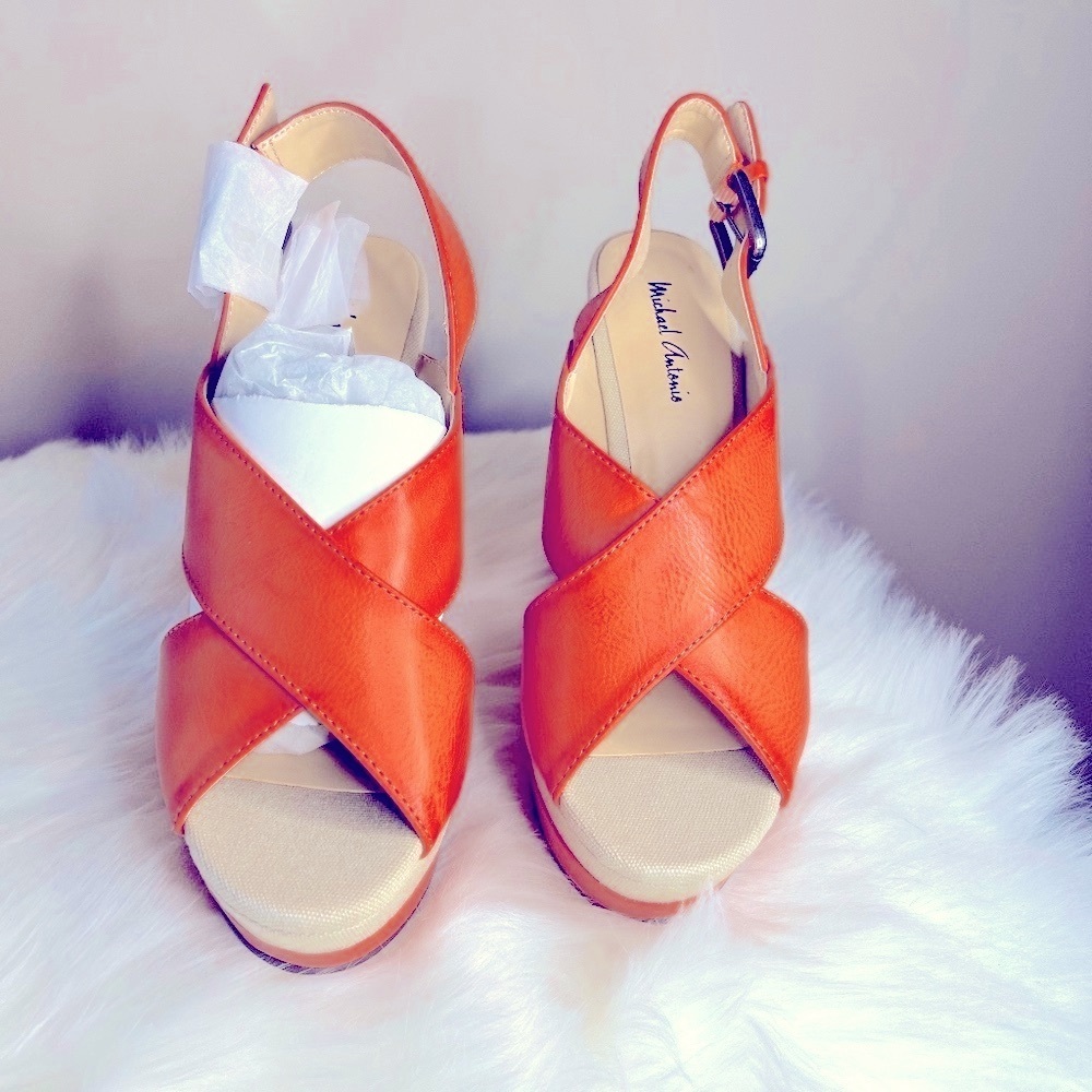 Michael Antonio Orange/Tan Sandal